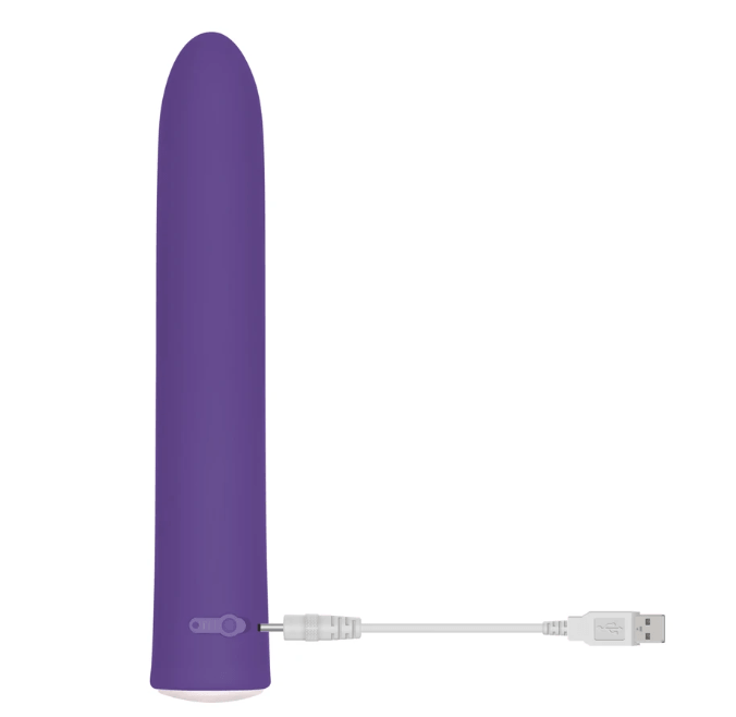Slim classic vibrator with usb charger