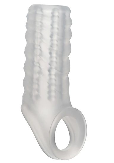 Clear open tip penis sleeve enhancer