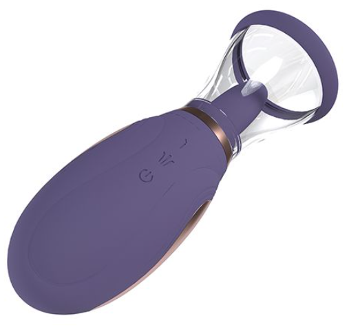 Shots clitoral pump - purple - side view