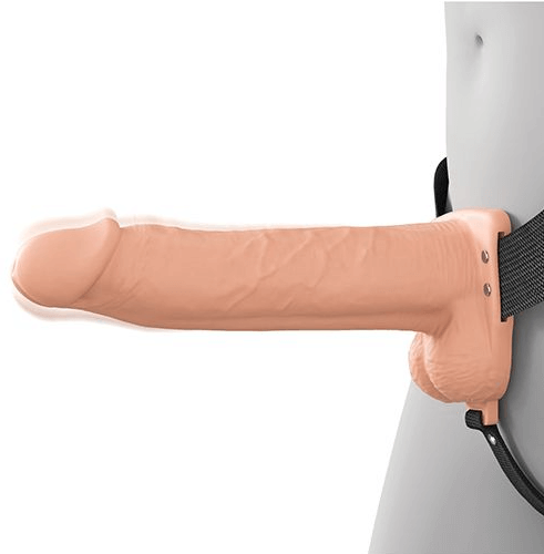 Side view hollow strap-on for men