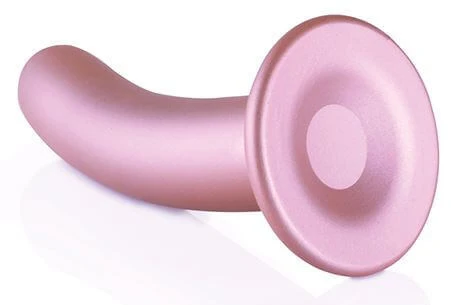 Smooth silicone dildo - suction cup base