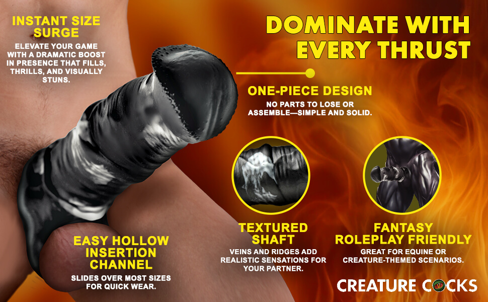 Horse Dick sleeve features