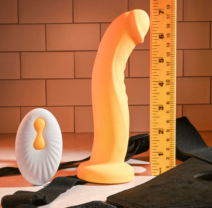 sweet embrace yellow strap-on