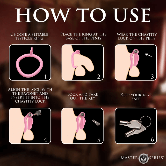 How To Lock Your Cock with this pussy cage
