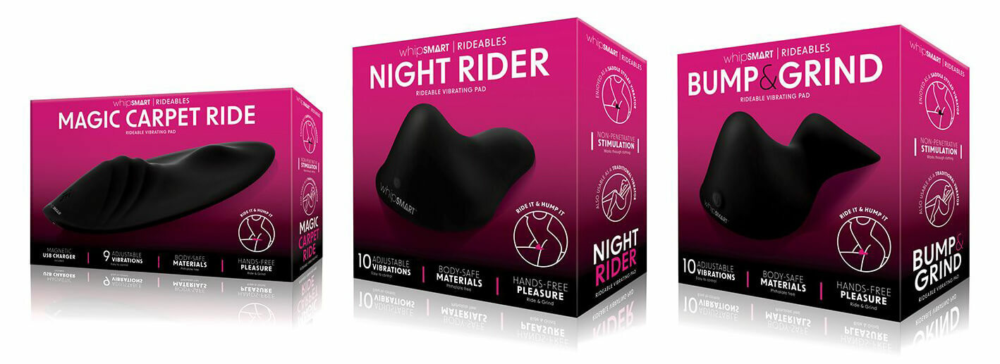 Whipsmart Rideable Pleasure Pad Vibrators