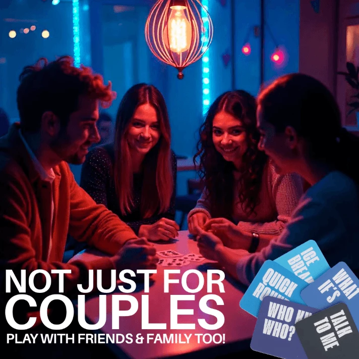 Conversation cards for couples, friends and family