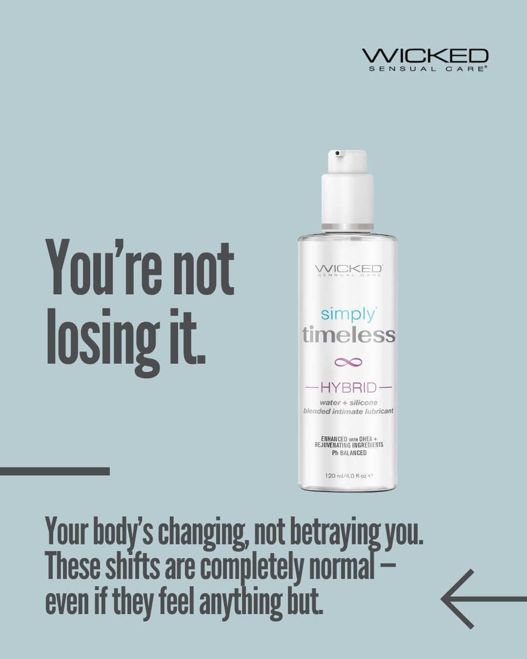 Wicked Hybrid - perimenopause support lubricant