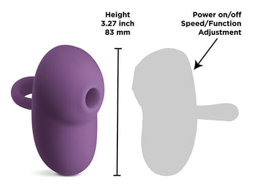 Inya Allure Finger Vibe Dimensions