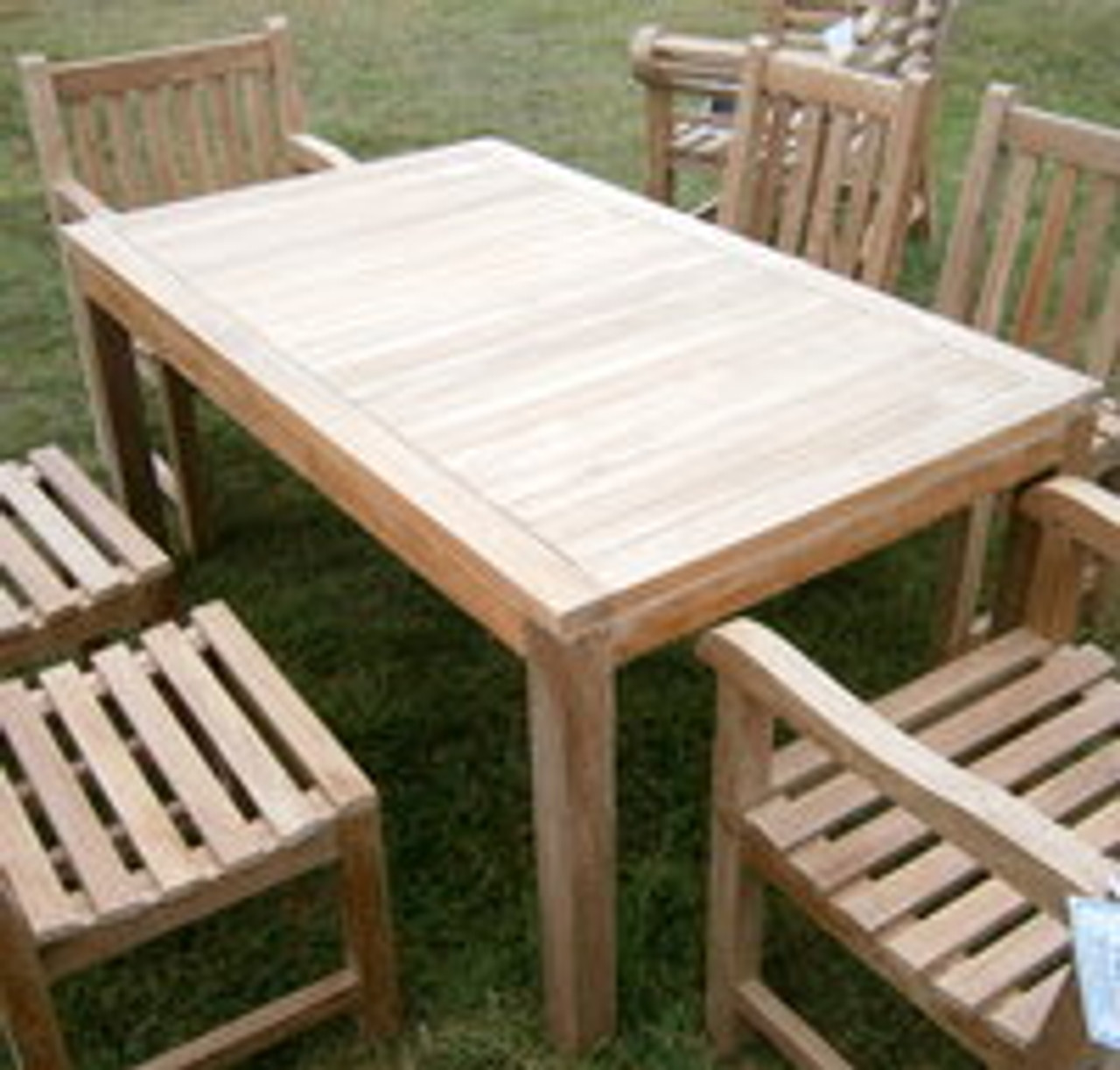 Brampton Rectangular Teak Garden Table Chairs and Tables UK Teak Garden Furniture