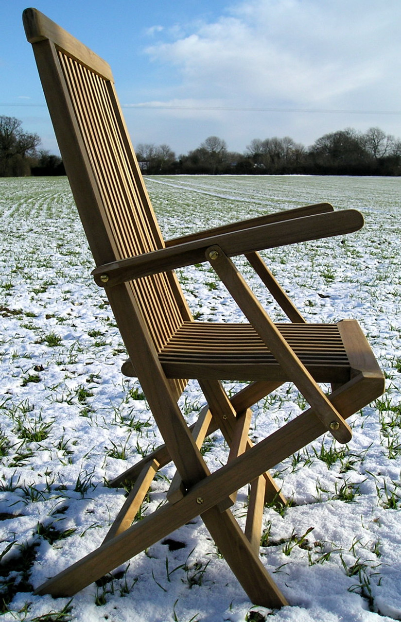 wooden folding garden chairs with arms