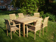 Southwold Rectangular table set with Lovina Arm chairs