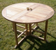 ​About the Round Teak Gateleg Table 120cm