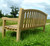 Aldeburgh Deluxe Curved Back 6ft Teak Bench |C&T Teak | Sustainable Teak Garden Furniture |Curved top chunky bench Suffolk |Aldeburgh 6