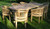 Oval Teak Table Set Extending Double Leaf with Banana Arm Chairs Chairs and Tables Chairs and Tables UK - Teak Garden Furniture New physical Oval Extending Teak Double Leaf Table and Chairs Oval Teak Table Set Extending Double Leaf with Banana Arm Chairs