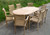 Oval Teak Extending Double Leaf Table Set with Lovina Stacking Chairs Chairs and Tables Chairs and Tables UK - Teak Garden Furniture New physical Teak Garden Furniture Sets Oval Teak Extending Double Leaf Table Set with Lovina Stacking Chairs