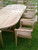 Oval Teak Extending Double Leaf Table Set with Lovina Stacking Chairs Chairs and Tables Chairs and Tables UK - Teak Garden Furniture New physical Teak Garden Furniture Sets Oval Teak Extending Double Leaf Table Set with Lovina Stacking Chairs