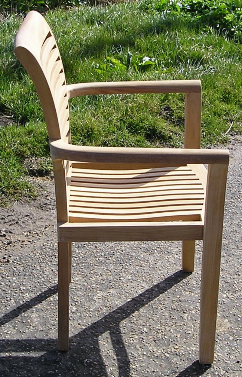 Lovina Stacking Teak Arm Chair Shop Now!