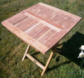 70cm Folding Teak Picnic Table | Square