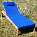Teak Lounger with Cushion Chairs and Tables Chairs and Tables UK - Teak Garden Furniture New physical Teak Steamers & Loungers Teak Lounger with Cushion