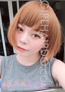 #3864 short edgy bob wig with bangs premium ultra soft bright colour #3864 short edgy bob wig with bangs premium ultra soft bright colour