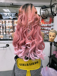 Pink hair extensions 190g (many videos inside) Pink hair extensions 190g (many videos inside)