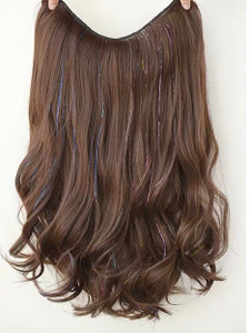 53CM LONG MOCHA BROWN HAIR EXTENSIONS GLIT