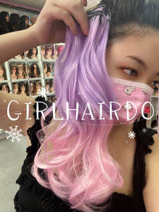Purplish pink hair extensions Purplish pink hair extensions