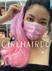 Dual Pink hair extension Dual Pink hair extension