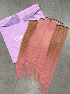 Straight Pastel/pink x 6 PCs  Straight Pastel/pink x 6 PCs