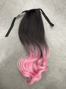 Ombré pink ponytail Ombré pink ponytail