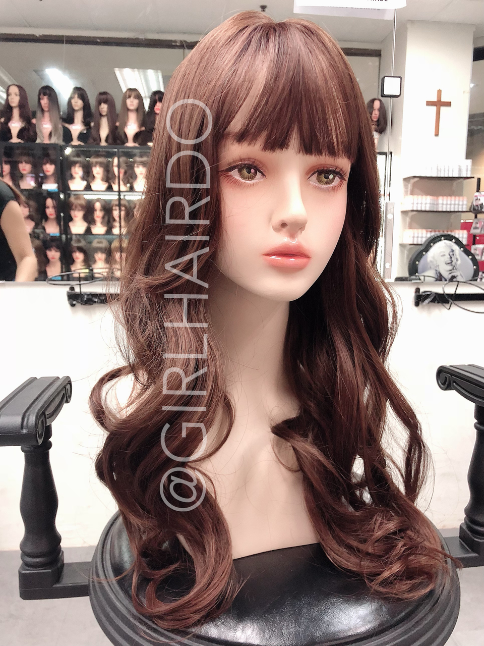 Girlhairdo Honey Brown Top Cover Soft Curls Long Not A Full Wig Girlhairdo Com Singapore Hair Extensions Hair Wigs