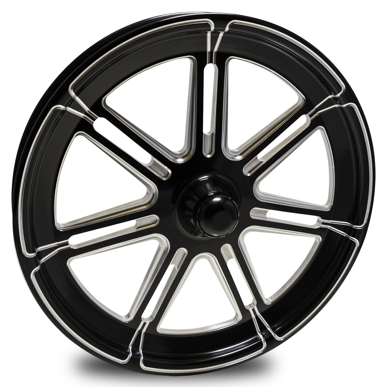 FTD Valor Black Contrast Dragster Front Wheels