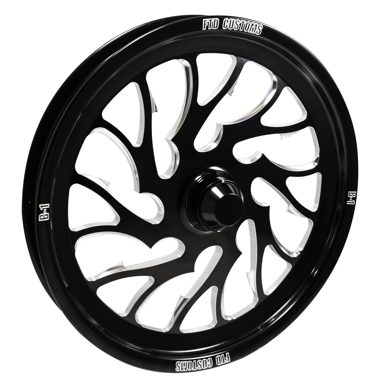 FTD Nightmare Black Contrast Dragster Front Wheels