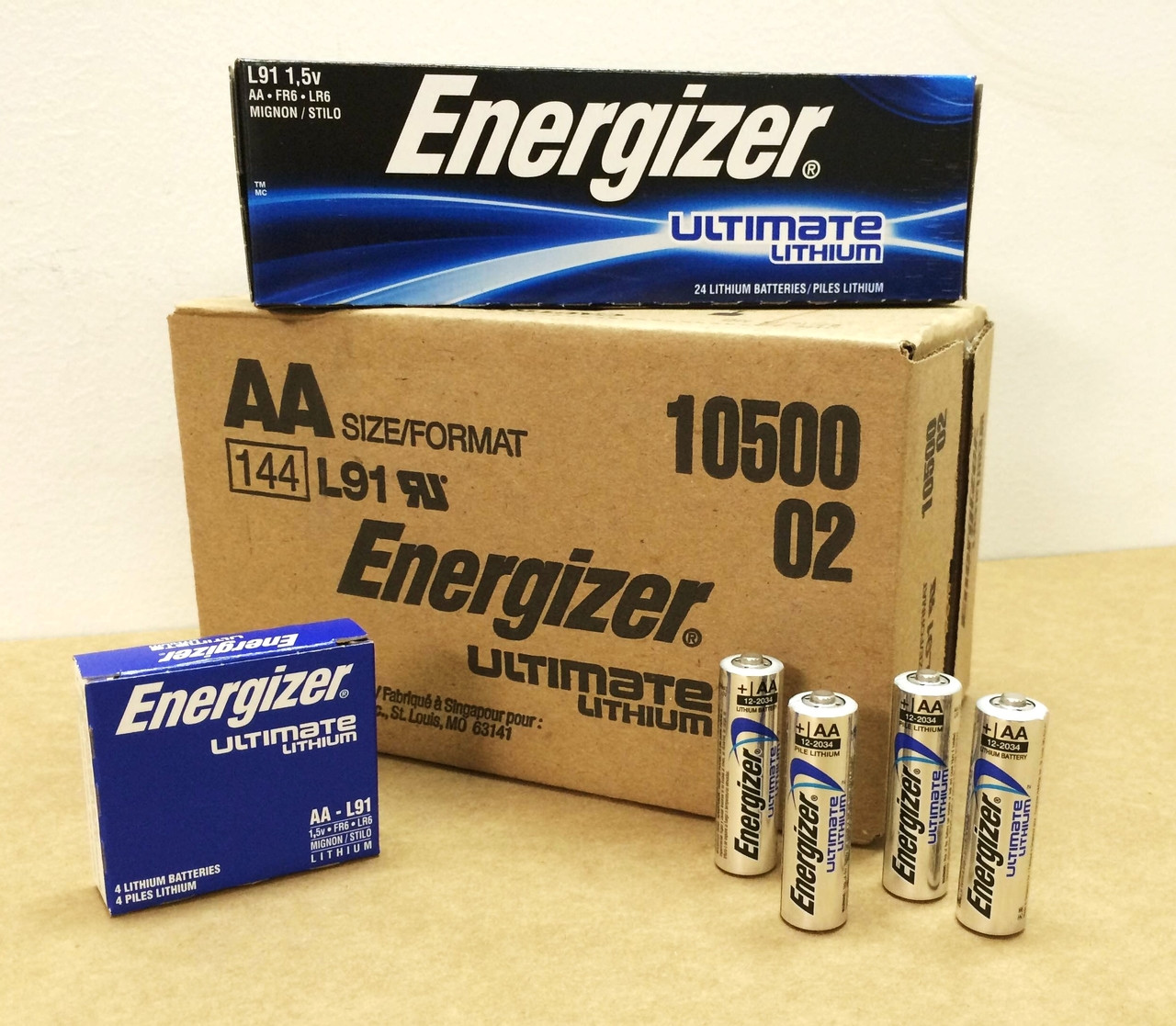  Energizer Ultimate Lithium AA Size Batteries - 20 Pack