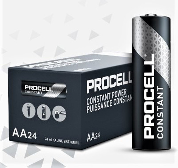 Duracell Procell AA Alkaline Batteries - Box of 24