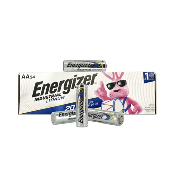 Energizer Industrial Lithium AA Batteries - Box of 24