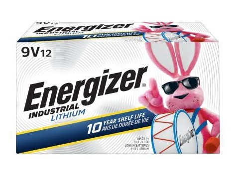 LN522 - Industrial Lithium 9V Battery 12/box