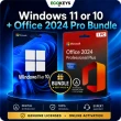 Windows 10 or Windows 11 with Office 2024 Professional Plus bundle – digital licence keys for instant download