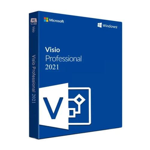 Microsoft Visio Professional 2021 licence key for Windows 10 and Windows 11 – instant digital download and activation.