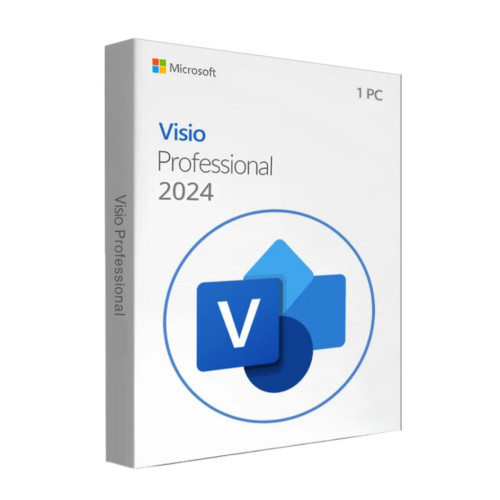 Microsoft Visio Professional 2024 licence key for Windows – digital download and activation for 1 PC