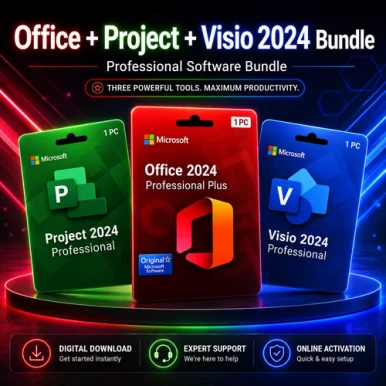 Office 2024 Pro Plus + Project & Visio 2024 Key Bundle