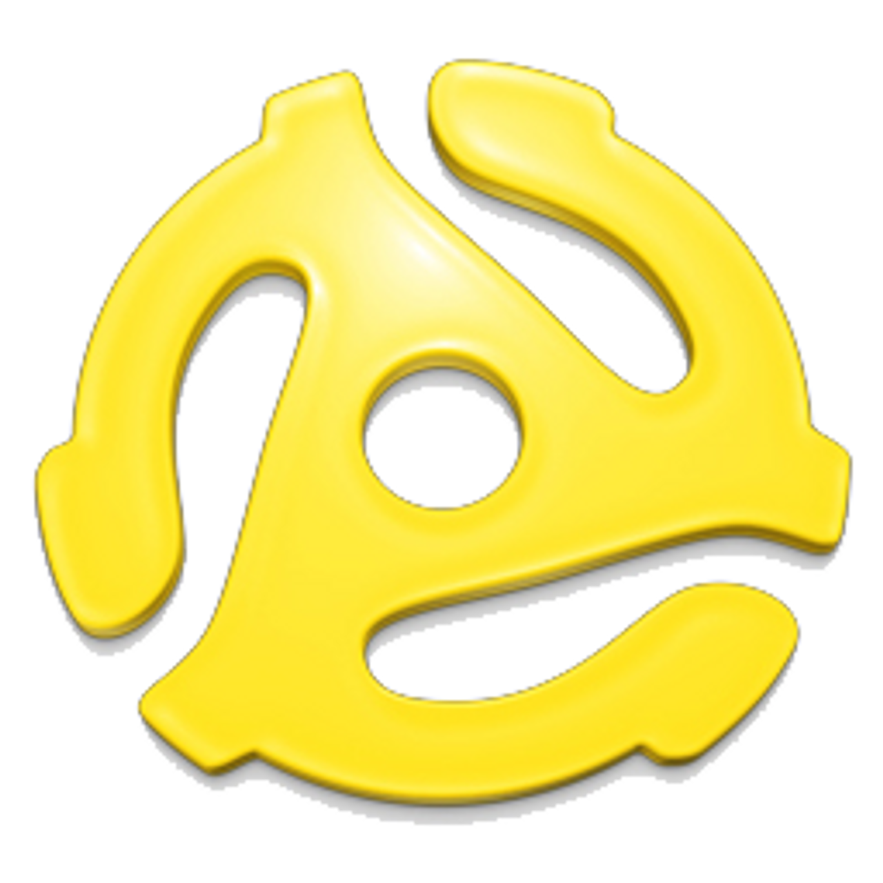 Plastic 45 Rpm Record Spindle Yellow Vp Reggae Plastic 45 Rpm Record Spindle Yellow Vp Reggae