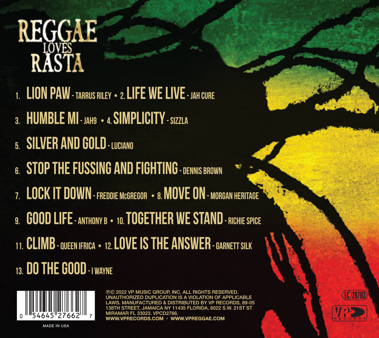 Reggae Loves Rasta - Various Artists - VP Reggae