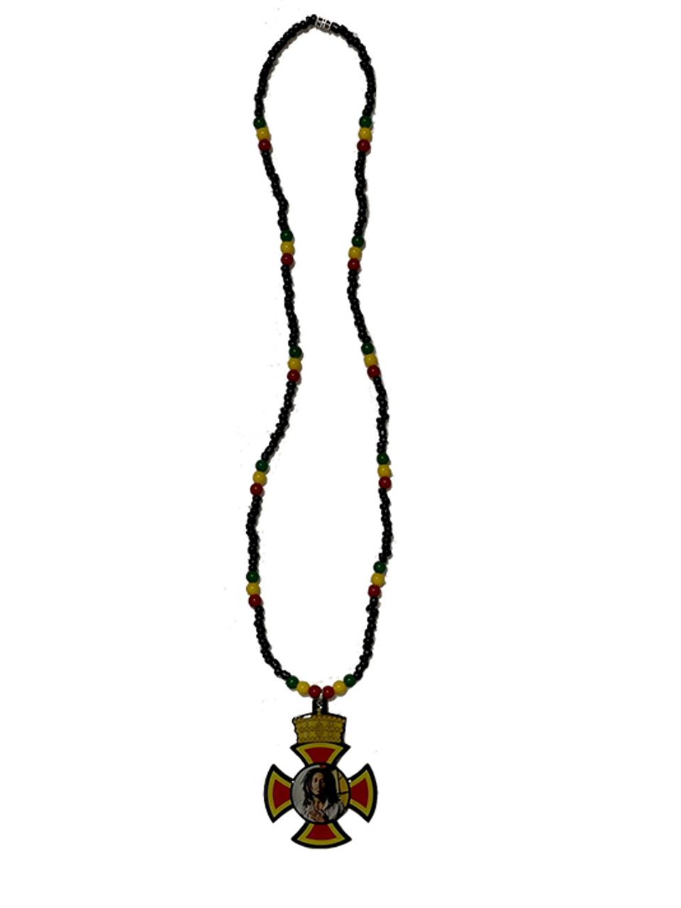 Bob Marley Lion Cross Necklace - VP Reggae