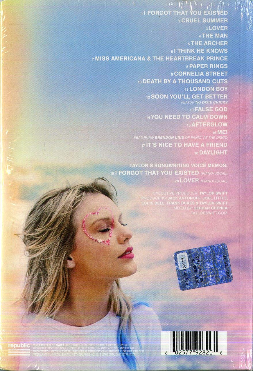 Lover (Deluxe CD Version 2) - Taylor Swift - VP Reggae