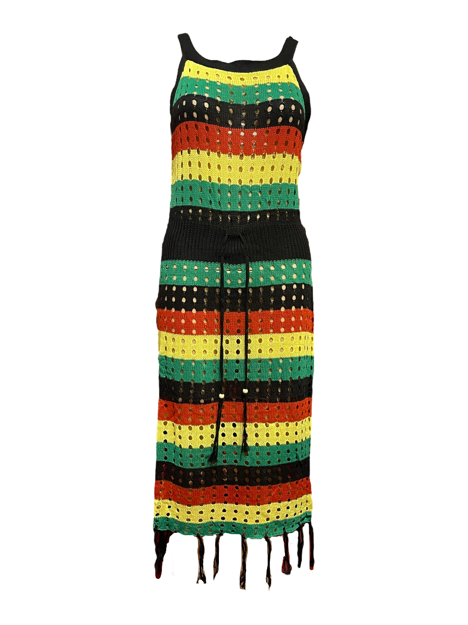 reggae mesh dress Rasta Mesh Maxi Dress