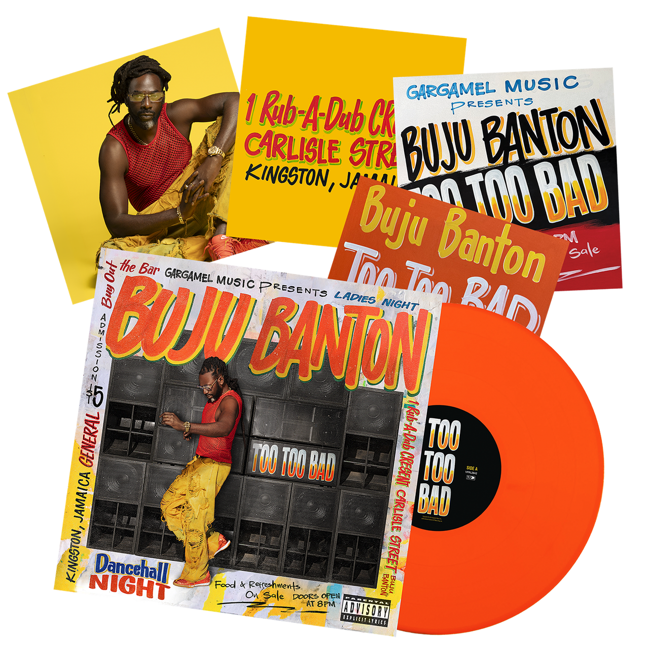 Buju Banton – Too Bad ※D 二枚組 Too Too Bad (Colored Vinyl) - Buju Banton (LP) - VP Reggae