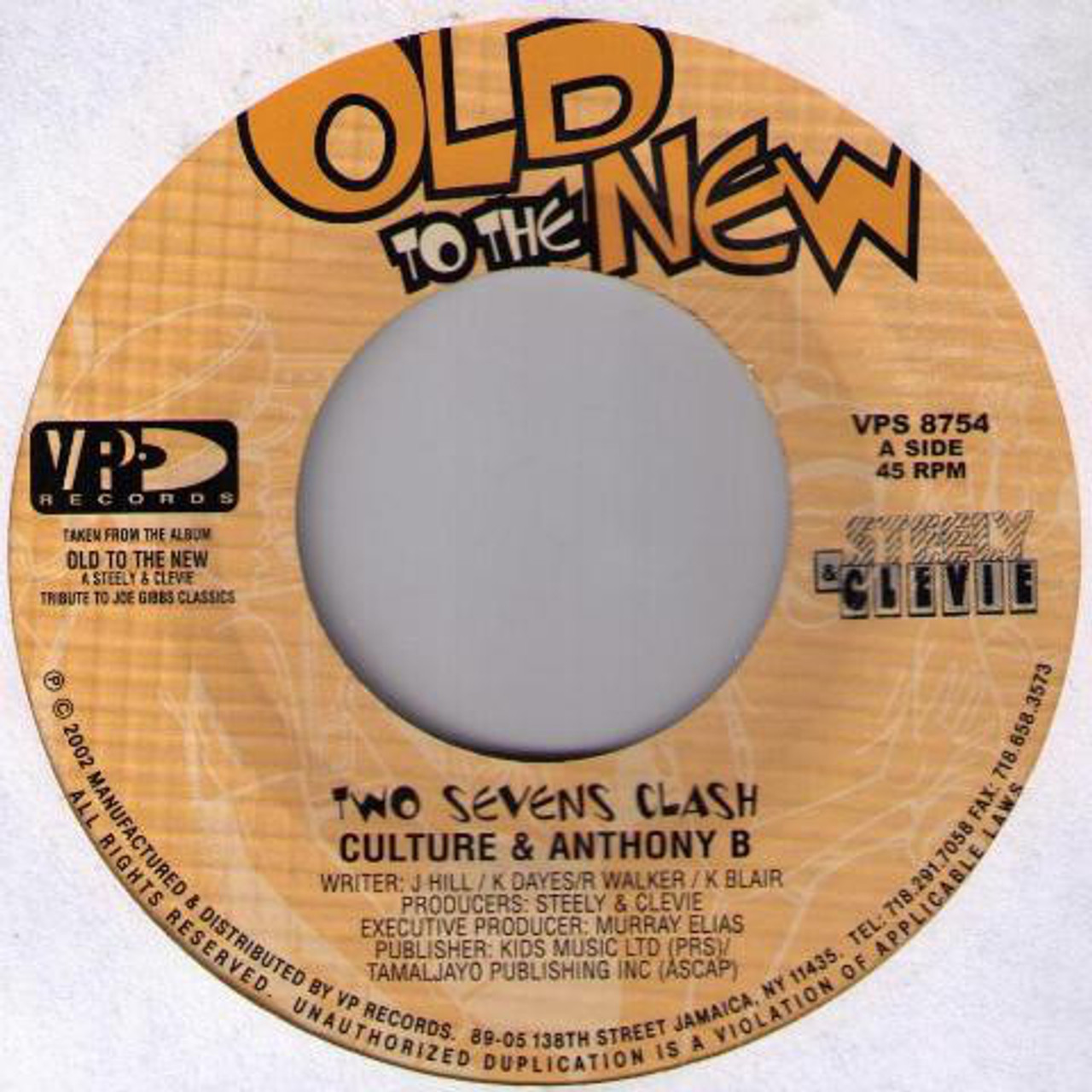 TWO SEVENS CLASH CULTURE & ANTHONY B