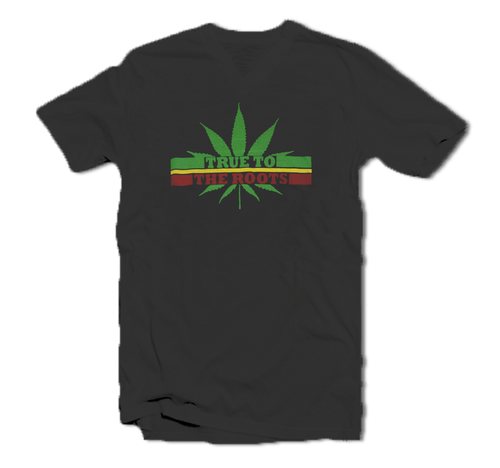 Weed Leaf V-Neck Tee