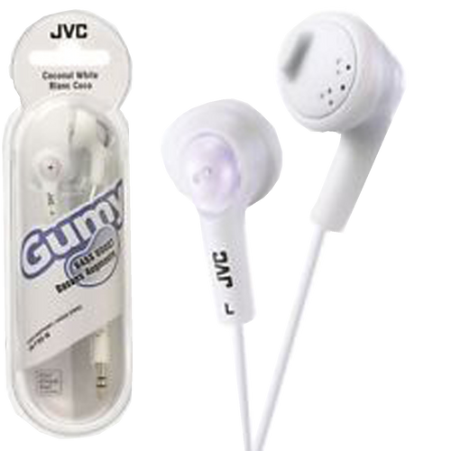 JVC Gummy Earphones Bass Boost (WHITE)